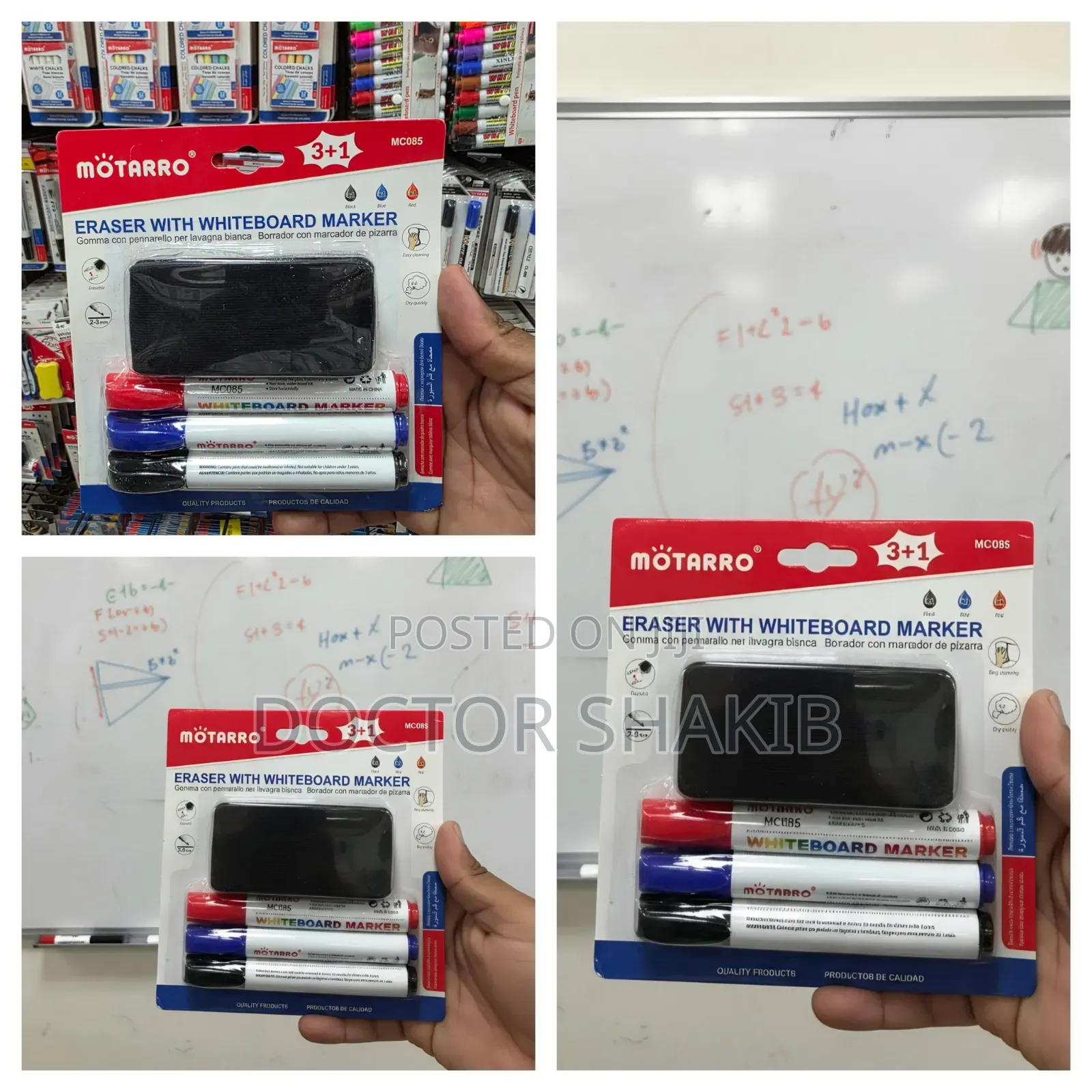 Mötarro 3+1 Whiteboard Marker Set