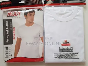 MODY Turkish Undershirt 100% Premium Cotton Crew Neck T-Shirt 2pc Pack