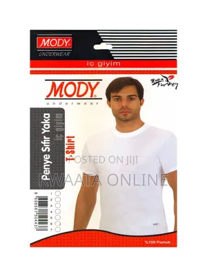 MODY Turkish Undershirt 100% Premium Cotton Crew Neck T-Shirt 2pc Pack