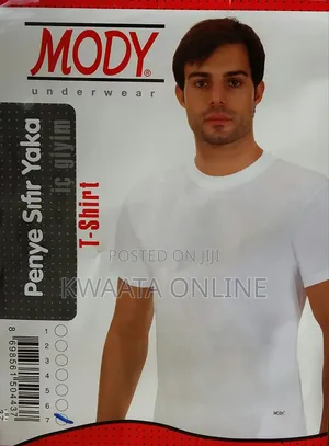 MODY Turkish Undershirt 100% Premium Cotton Crew Neck T-Shirt 2pc Pack