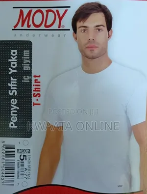 MODY Turkish Undershirt 100% Premium Cotton Crew Neck T-Shirt 2pc Pack