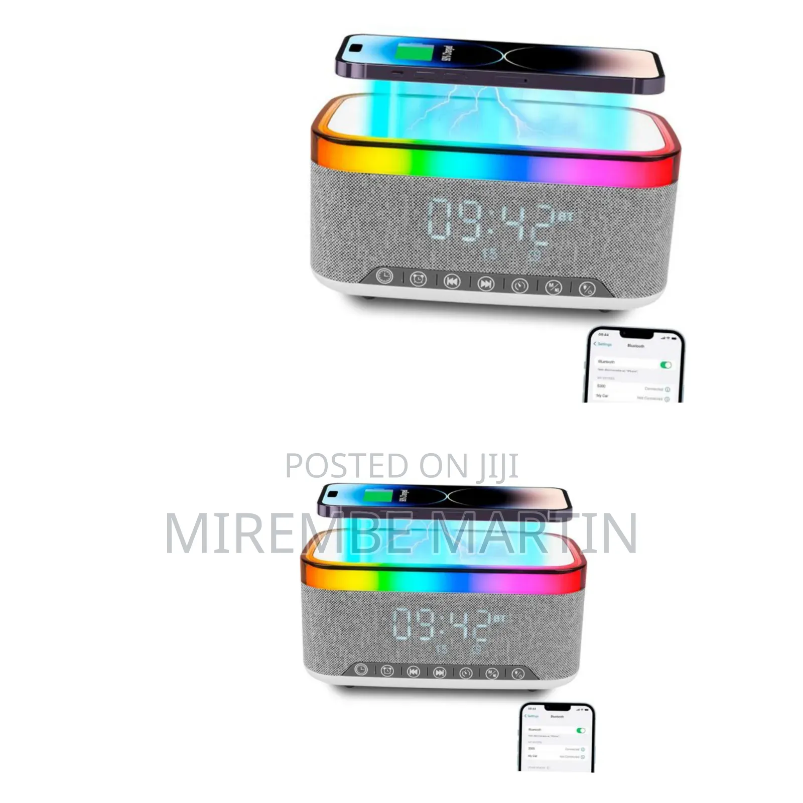 Music Player Led 15w Wireless Charger Wireless Charging Lamp
