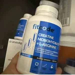 Fitcode, Creatine Monohydrate L-Arginine, 1000mg, 120 Caps