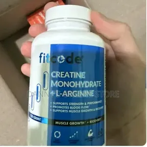 Fitcode, Creatine Monohydrate L-Arginine, 1000mg, 120 Caps