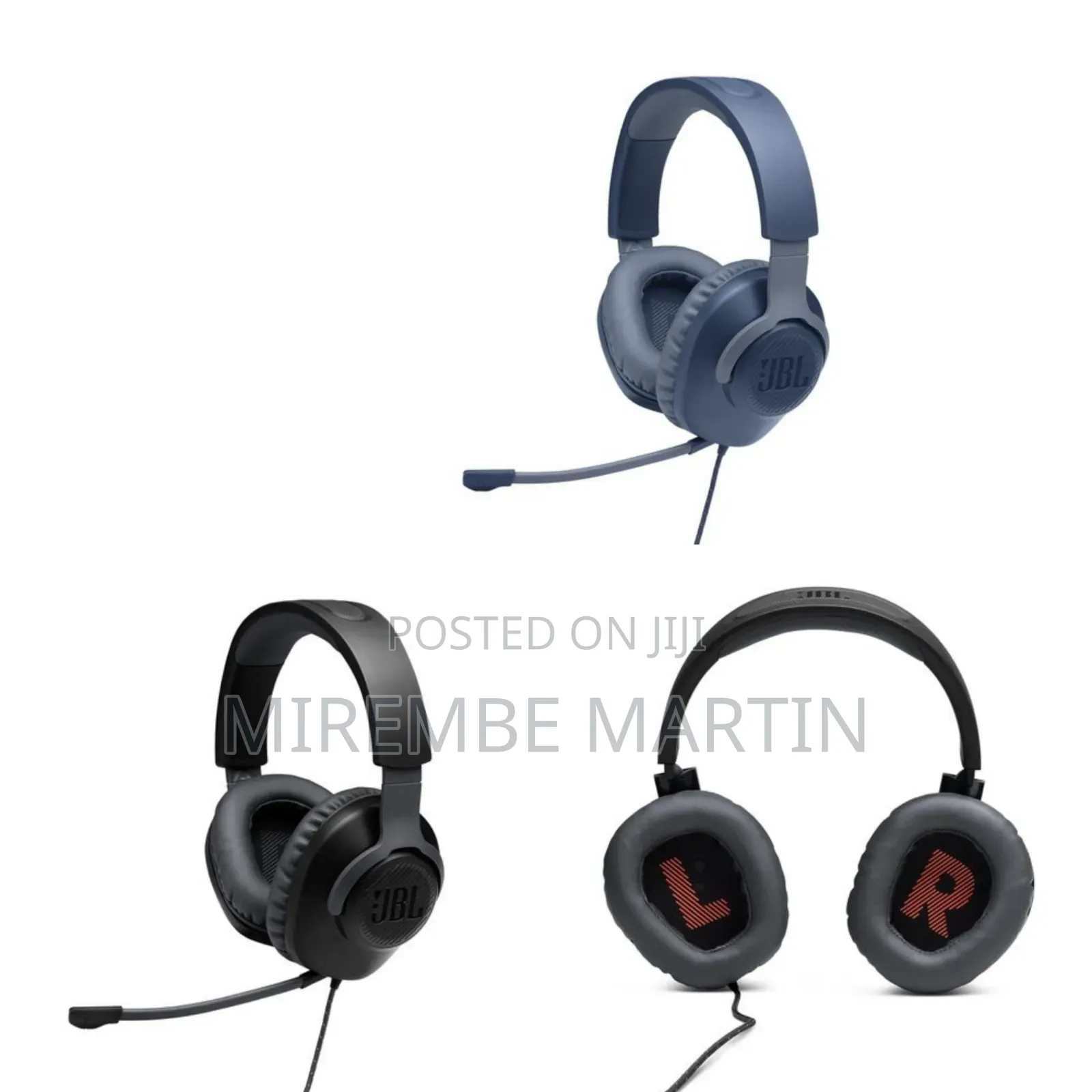 JBL Quantum 100 Wired Over Ear Gaming Headphones With Mic, 40mm