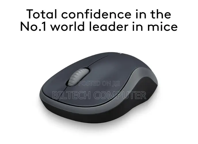 Logitech M185 Compact Ambidextrous 2.4 GHz Wireless Mouse - Swift Grey