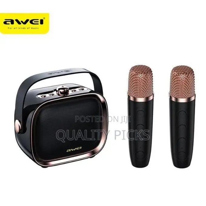 Bluetooth 5.3 Speaker With 2 Microphone Karaoke Set