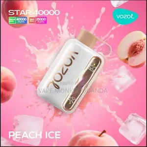 Vozol Star 40,000 Peach Ice Disposable in Uganda