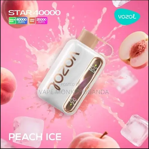 Vozol Star 40,000 Peach Ice Disposable in Uganda