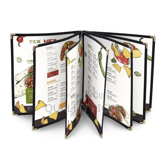 A4 8.5"x11" Restaurant Menu Book Covers/Wine List With Logo