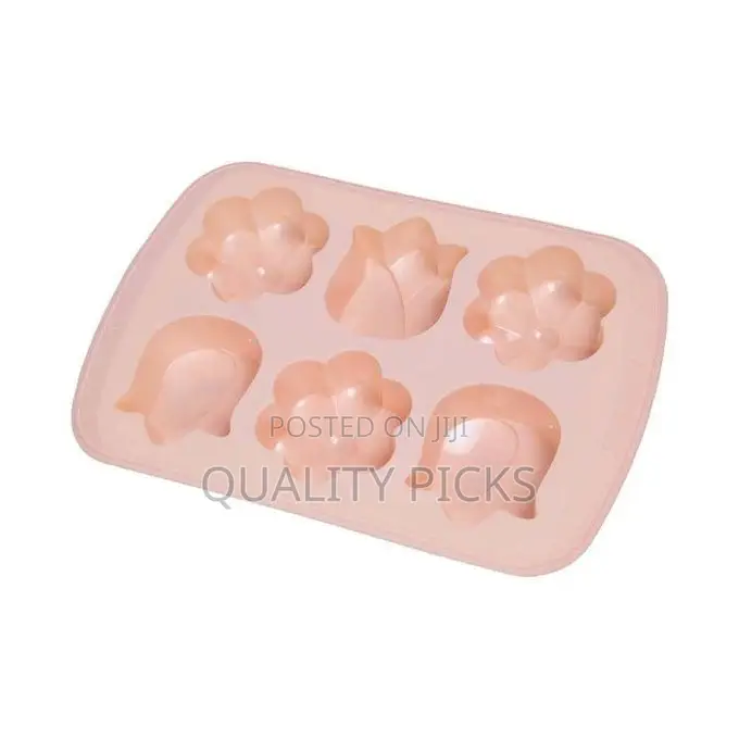 6-Cavity Flower Candle Soap Molds Silicone