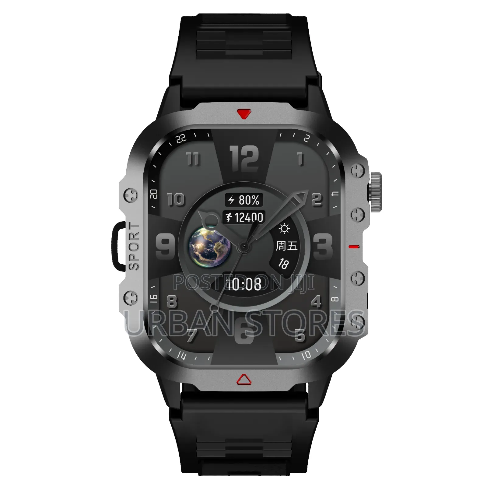 Green Lion Gravix Smart Watch - Black