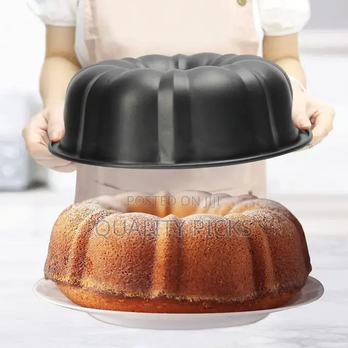 Bundt Cake Pan Round Nonstick Fluted Tube Cake Pans
