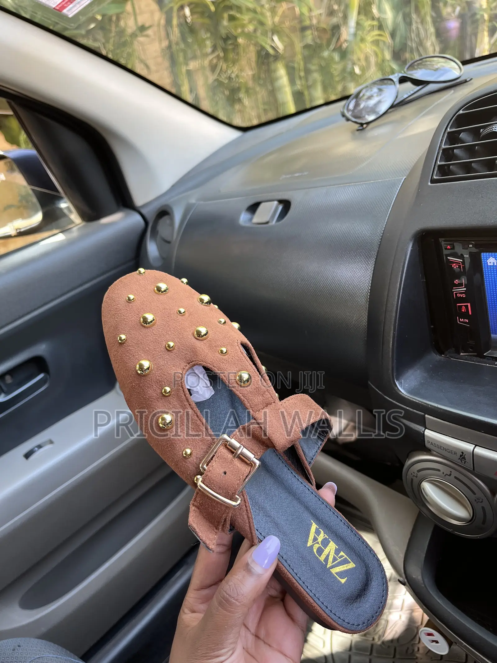 Suede Mules