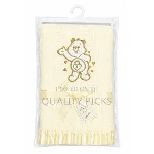 Bimbo Baby Christening Cross Shawl, Baby Blanket