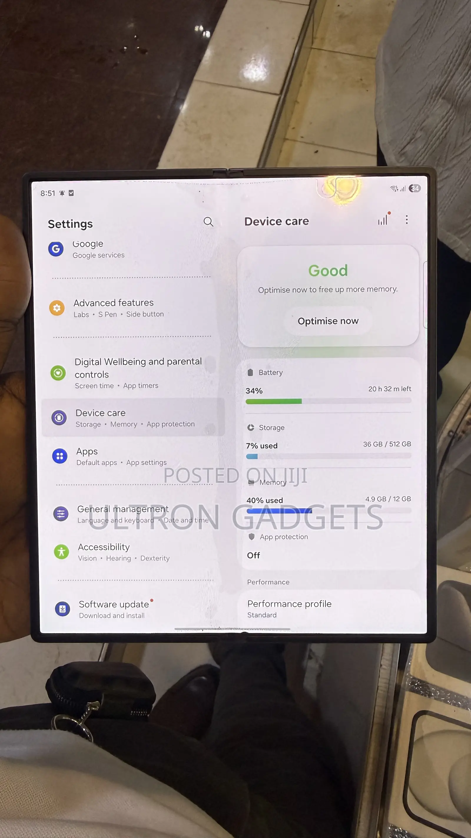 Samsung Galaxy Z Fold6 256 GB Blue