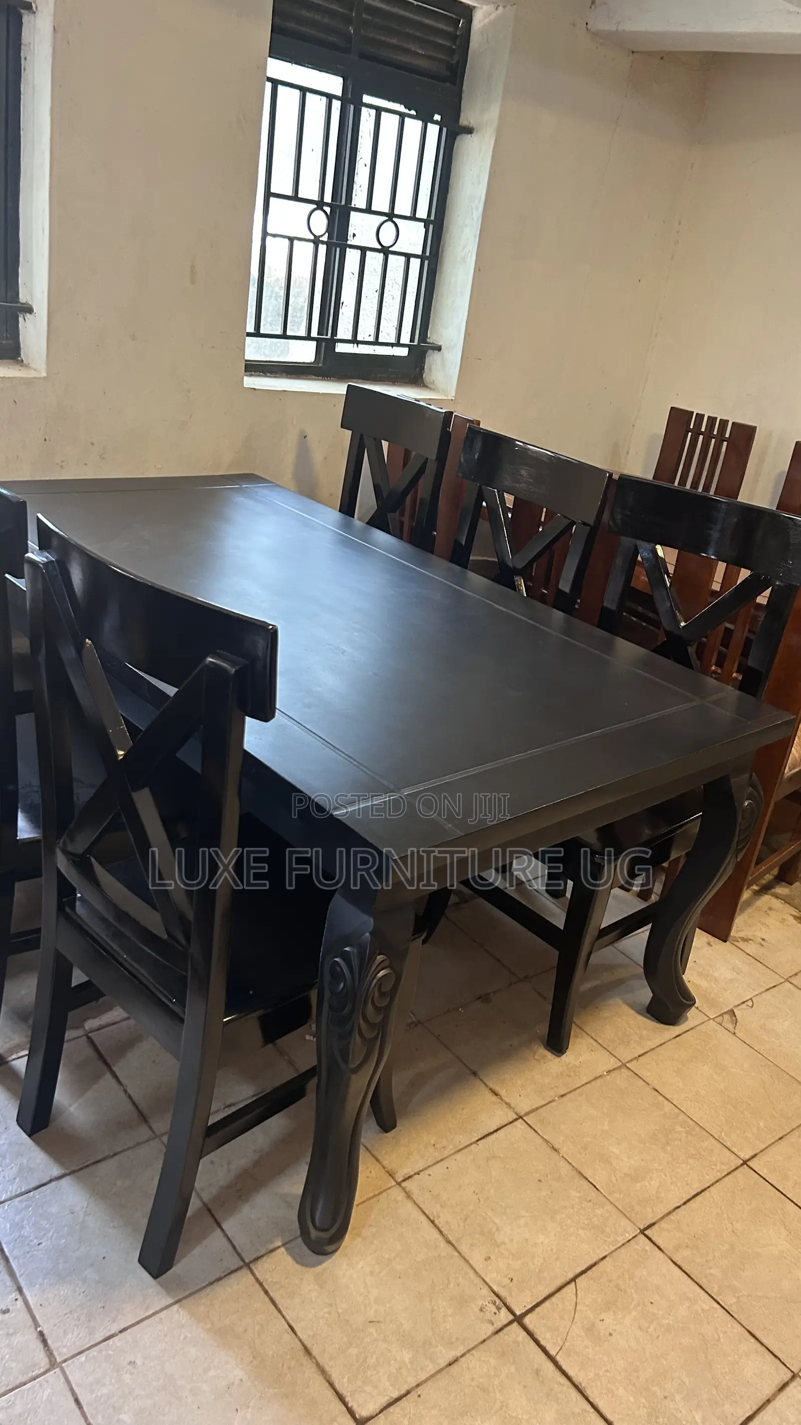 Six Seater Mahogany Dining Table