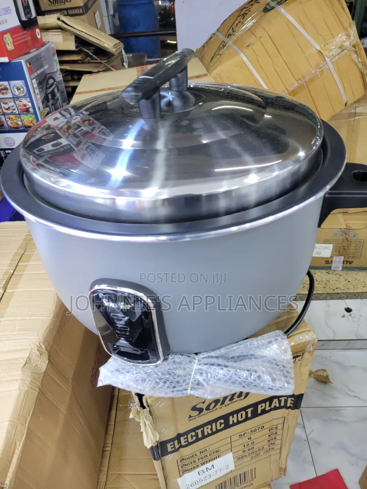 (23L) Sonifer Automatic Electric Commercial Rice Cooker (10kgs)