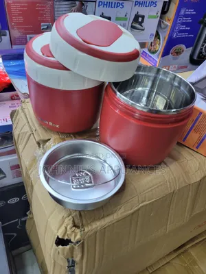 (2in1) 1.2L Insulated Potable Lunch Box / Food Flask