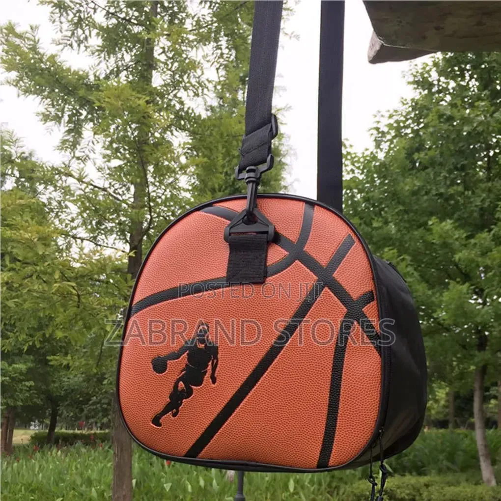 Round PU Leather Basketball Bag