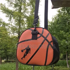 Round PU Leather Basketball Bag