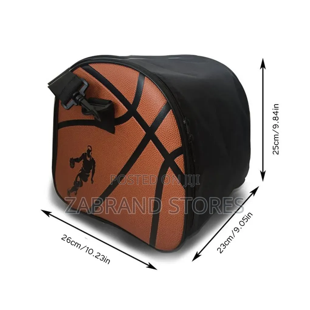 Round PU Leather Basketball Bag
