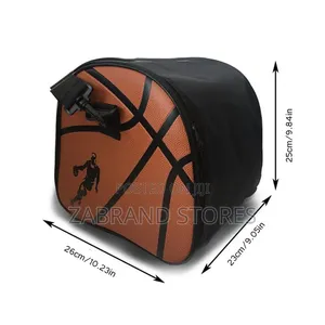 Round PU Leather Basketball Bag