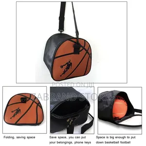 Round PU Leather Basketball Bag