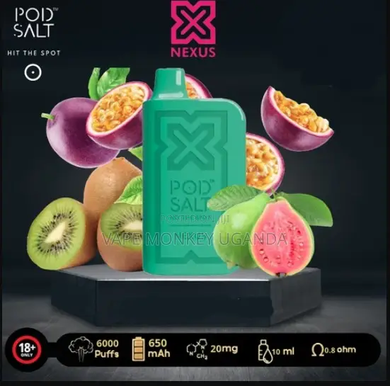 Pod Salt Nexus 6000 Puffs Kiwi Passionfruit Guava 20mg