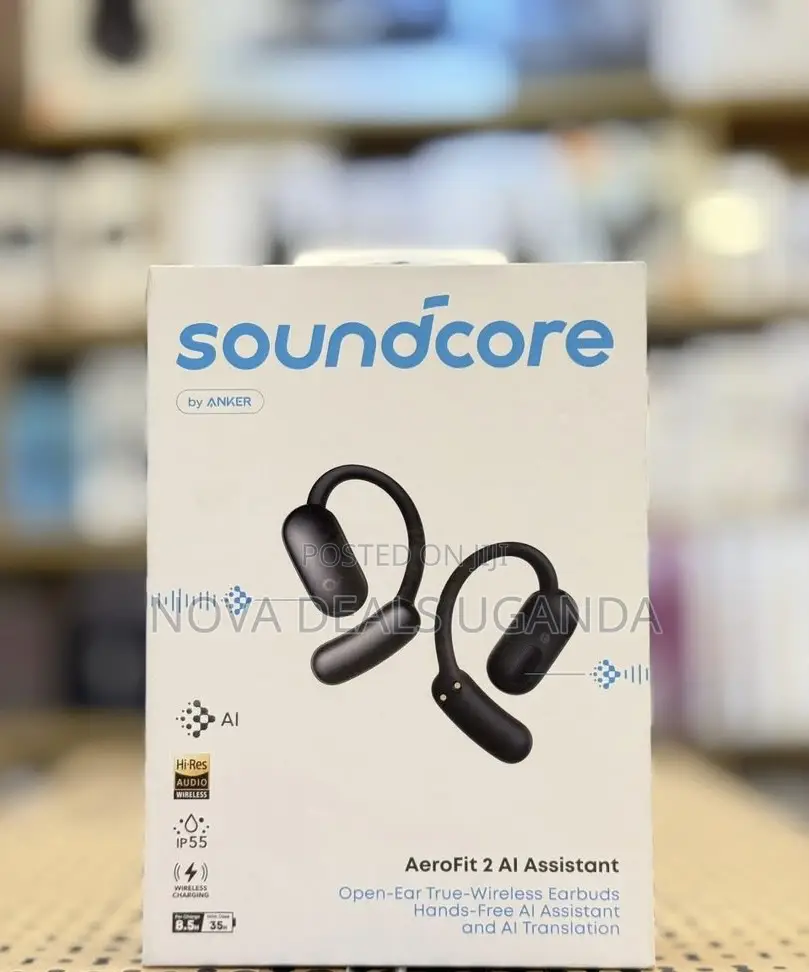 Anker Soundcore AeroFit 2 AI Assistant Open-Ear Headphones 48Hplaytime