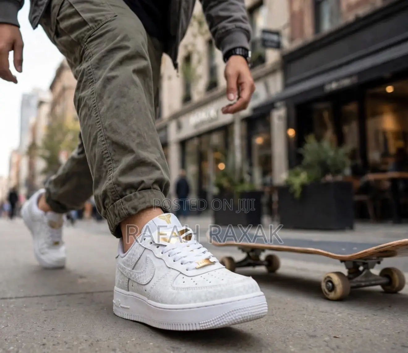 Original Nike Air Force 1 Low Kobe Bryant “Forever White” Sneakers