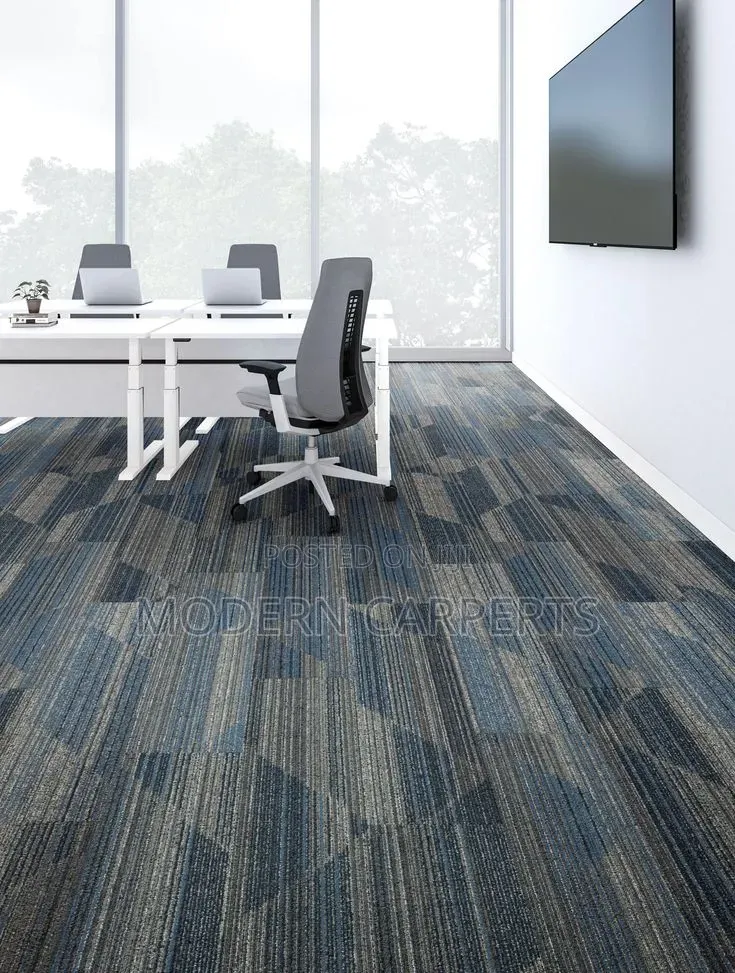 Perch PVC Wollen Carpet Tiles for Executive Offices