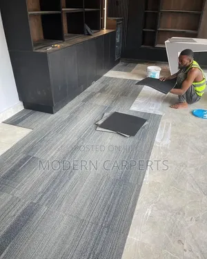 Perch PVC Wollen Carpet Tiles for Executive Offices
