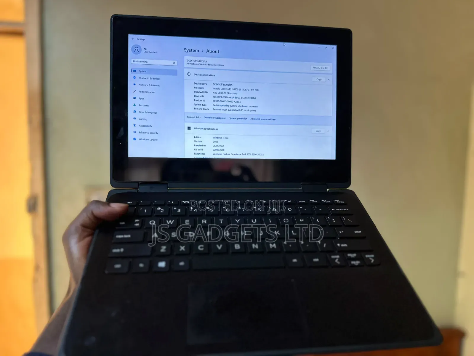 Laptop HP ProBook x360 11 G6 EE 4GB Intel Core i3 SSD 60GB