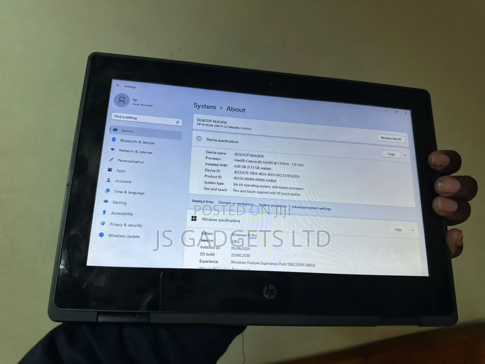 Laptop HP ProBook x360 11 G6 EE 4GB Intel Core i3 SSD 60GB