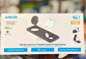 Anker Foldable 3in1 Magsafe Wireles Charging Station Wit USB C Charger
