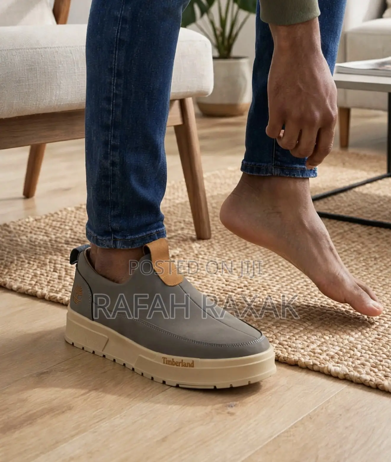 Men’s Classic Grey Timberland Casual “Union Wharf” Slip-on Sneakers
