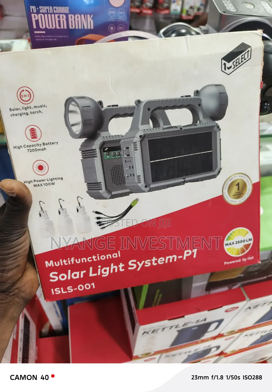 Itel Multifunctional Solar Light System, Model ISLS-001,