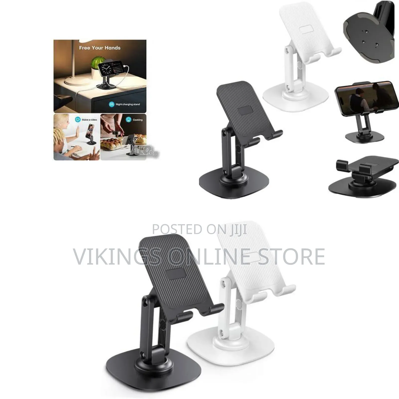 1 Piece of 360° Rotating Foldable Phone Stand for Desk - Mobile Phone