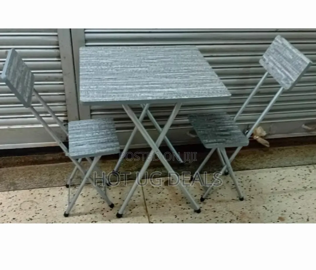 3-Piece Foldable Table and Chairs Set