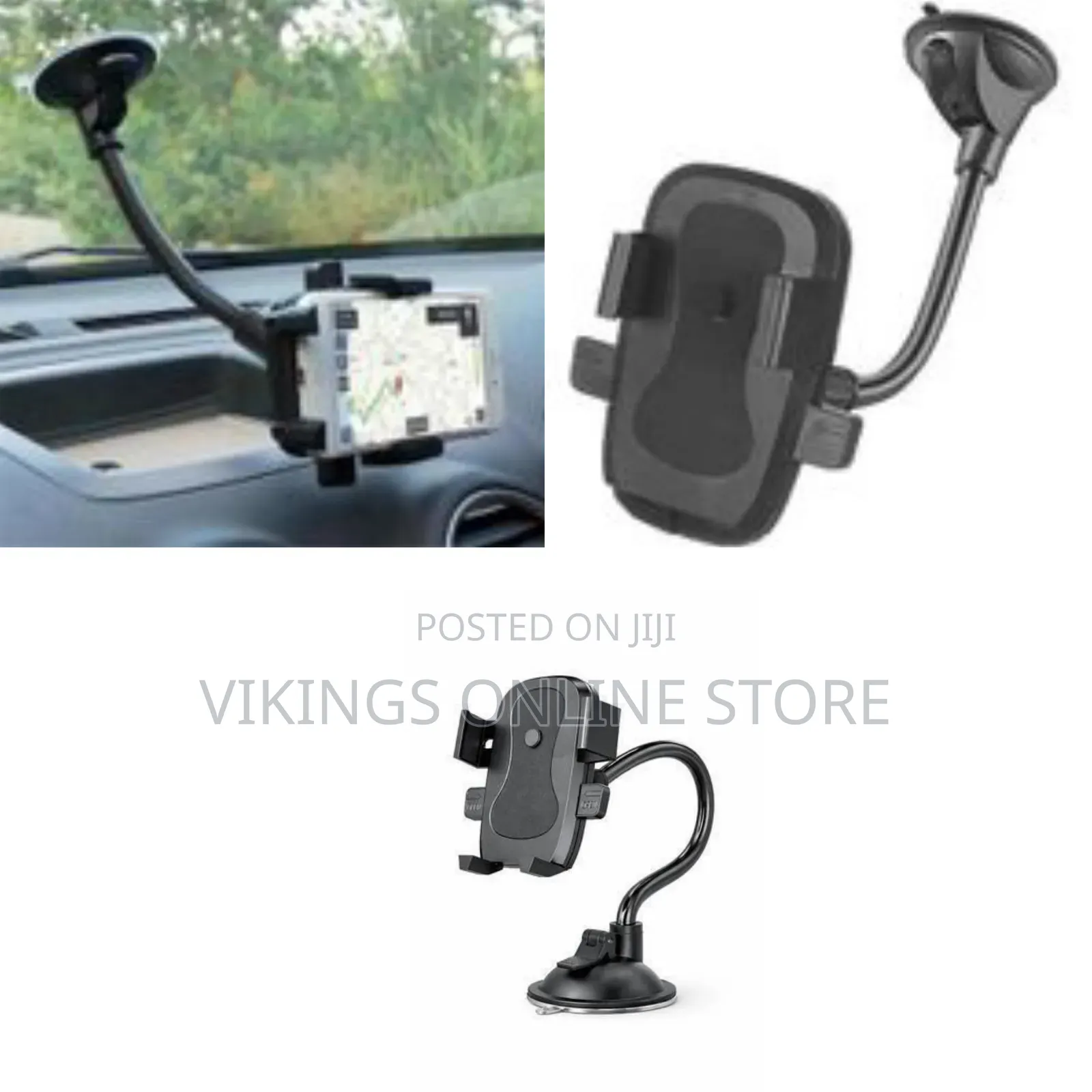 Cell Phone Holder, Universal Phone Stand Clip Flexible Rotating Car