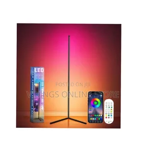 Dimmable Corner LED Floor Lamp RGB+IC, 72 LED Connected Floor Lamp