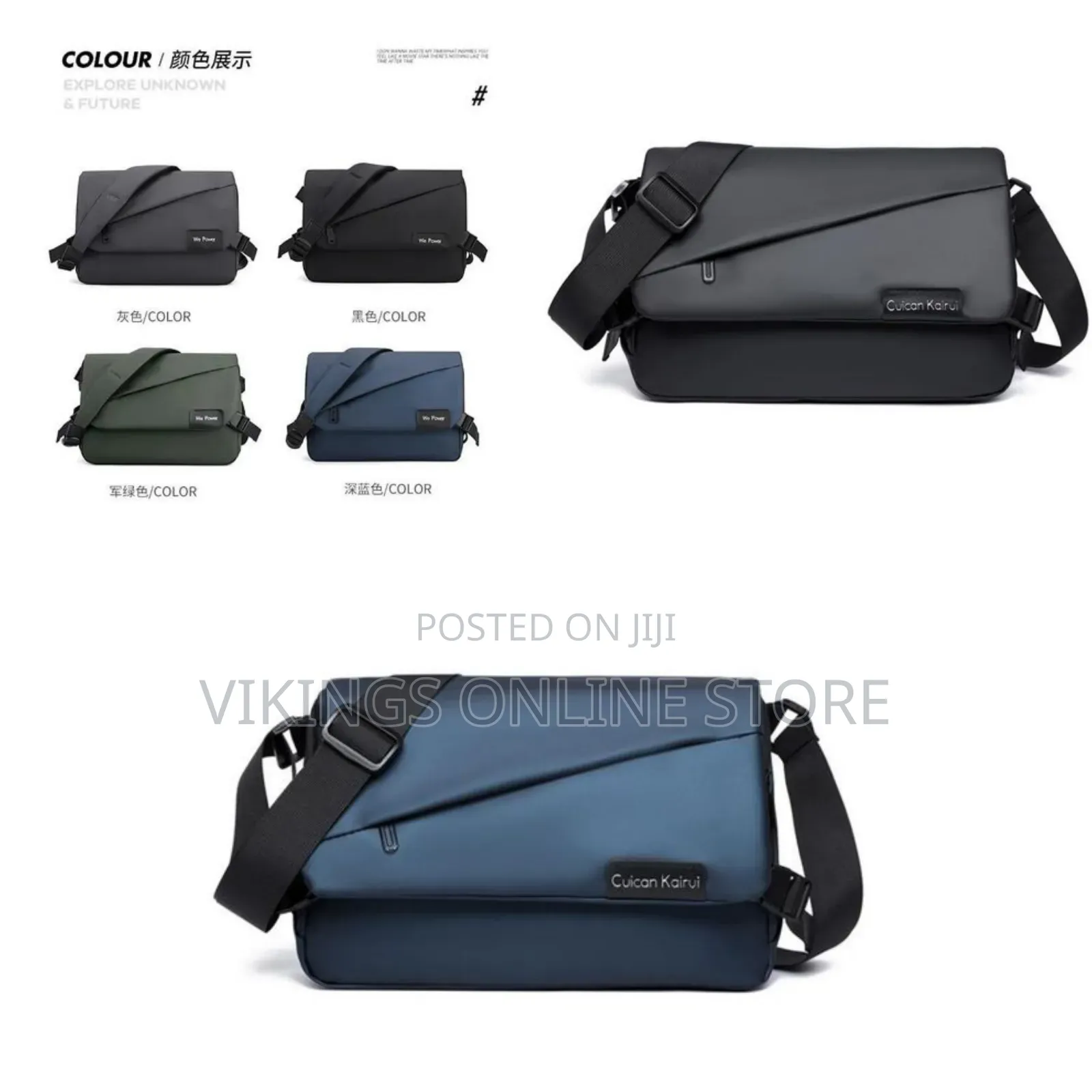 Oxford Cloth Messenger Bag Crossbody Bag for Men or Women Casual