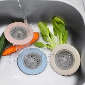 Light Blue Silicone Sink Strainer Is a Universal Kitchen Drain Filter