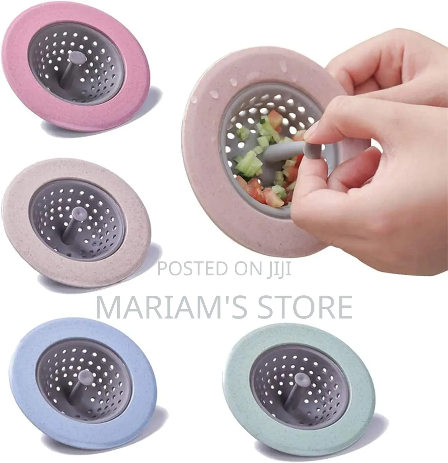 Light Blue Silicone Sink Strainer Is a Universal Kitchen Drain Filter
