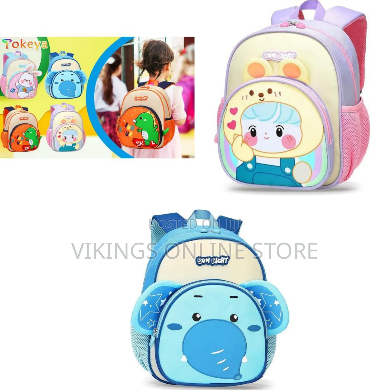 Children's Backpack Girls Boys Waterproof Backpack Children With Chest