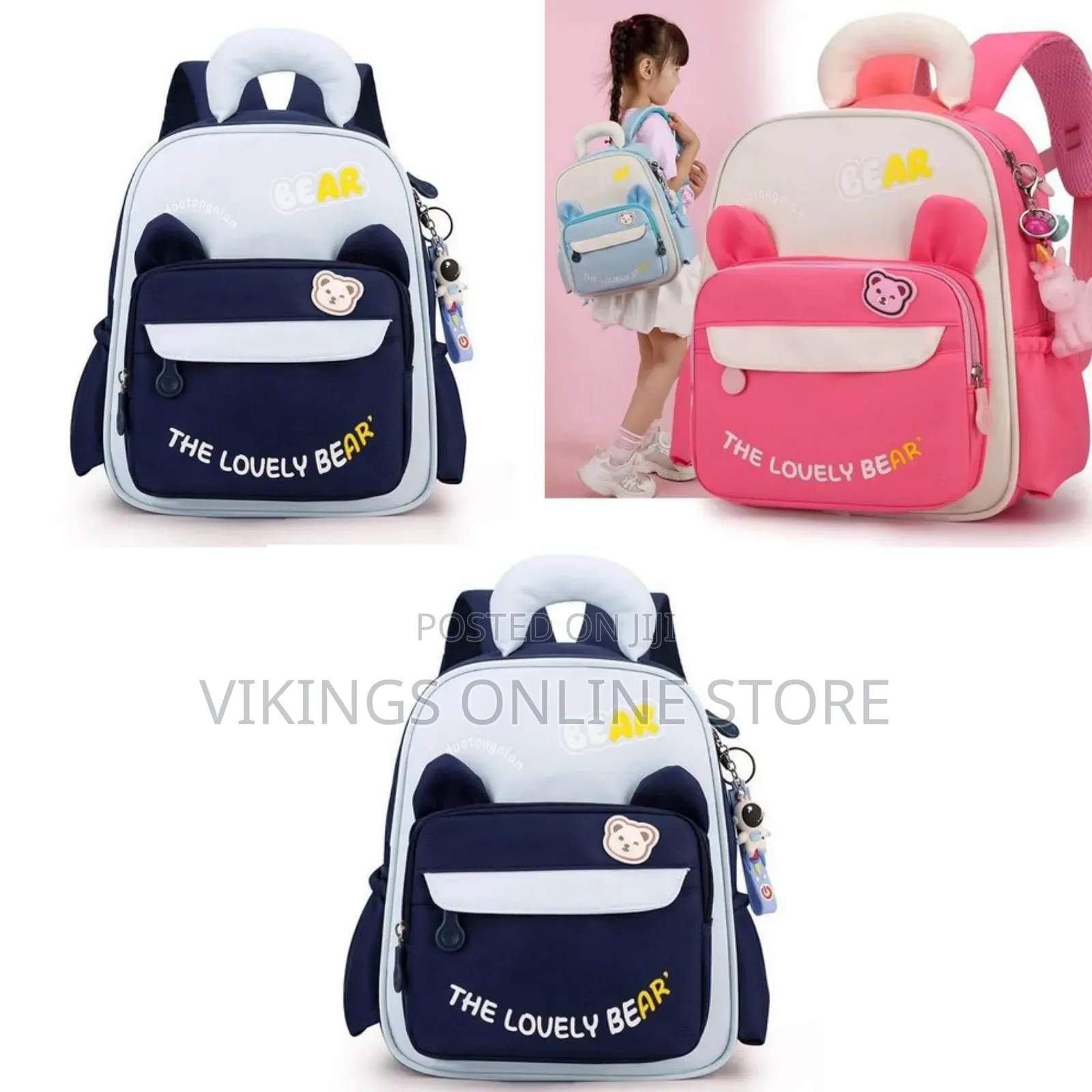 New Cute Cartoon Print Backpack, Children School Bag Lightweight Kids