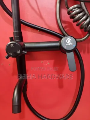 Shower Mixer (Full Sets) Black or Silver Good Quality (All Types)