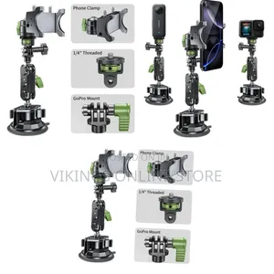 Multi-Purpose Cell Phone and Action Camera Holder for Insta360, Gopr