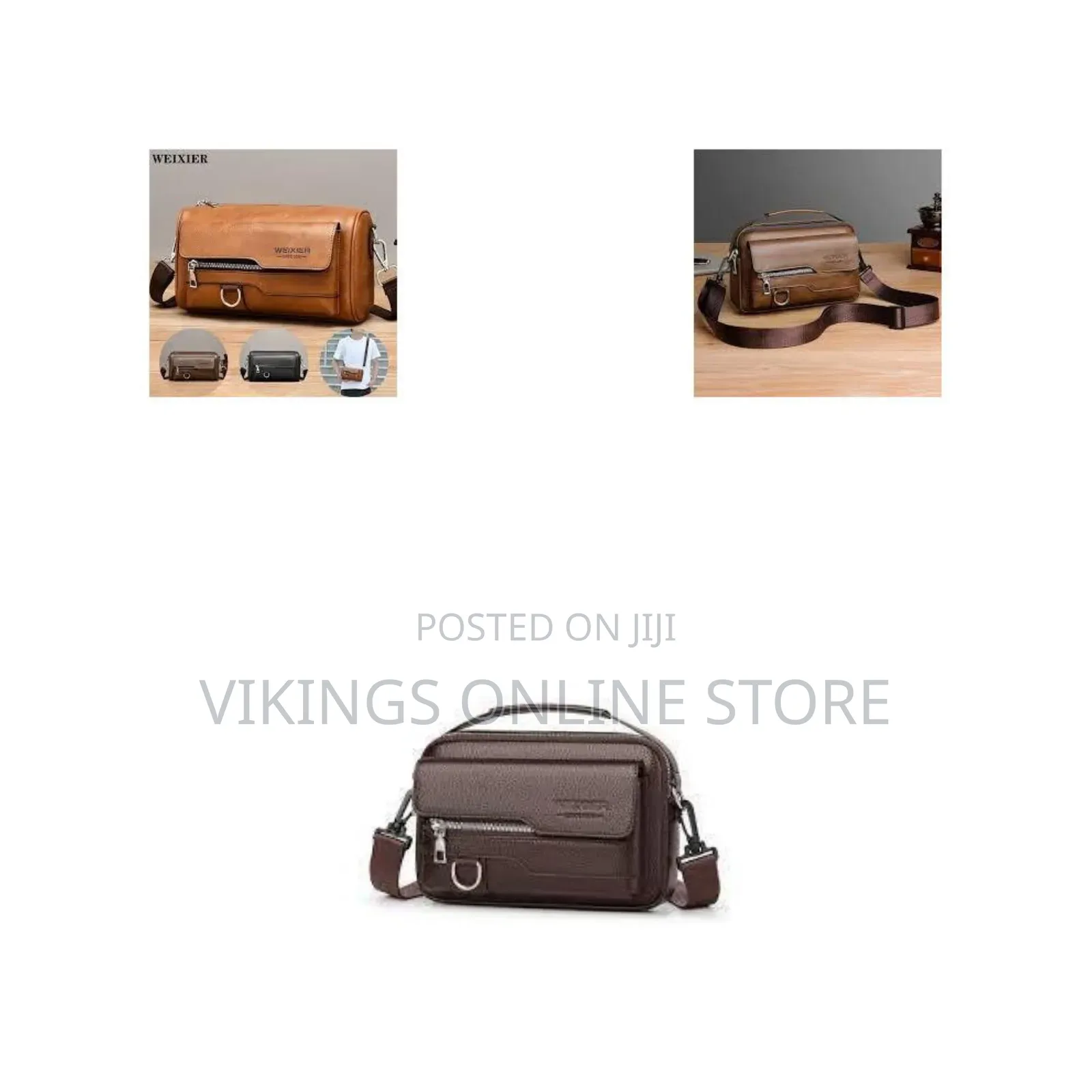 WEIXIER Premium Crossbody Bag - Large Capacity, Adjustable Strap